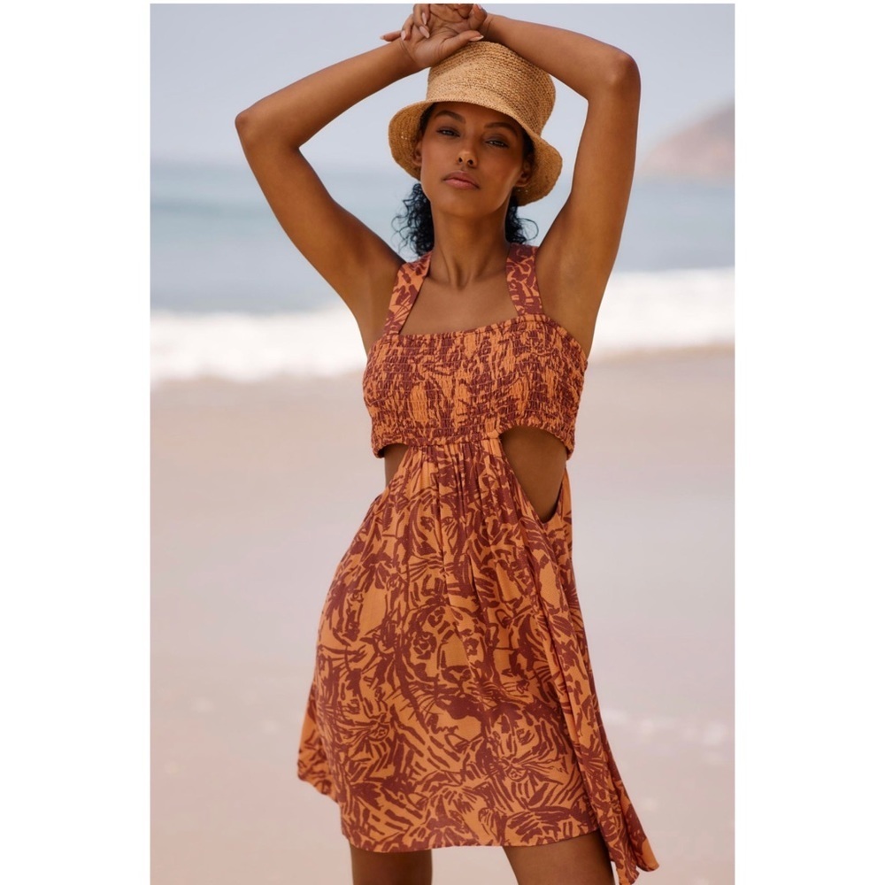 Anthropologie Piper Bandeau Mini Dress with Cut-Out